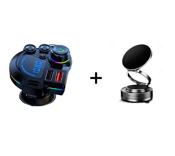 ๐ป 50% OFF NOW! ๐ Universal Dual-Port Car FM Bluetooth Transmitter โ Wireless Music, Hands-Free Calling & Dual USB Charger ๐