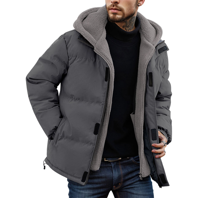 📢 50% OFF!! ✨ Men’s Cold-Resistant Windproof Thermal-Lined Hooded Coat 🧥❄️ – Free Shipping 🚚