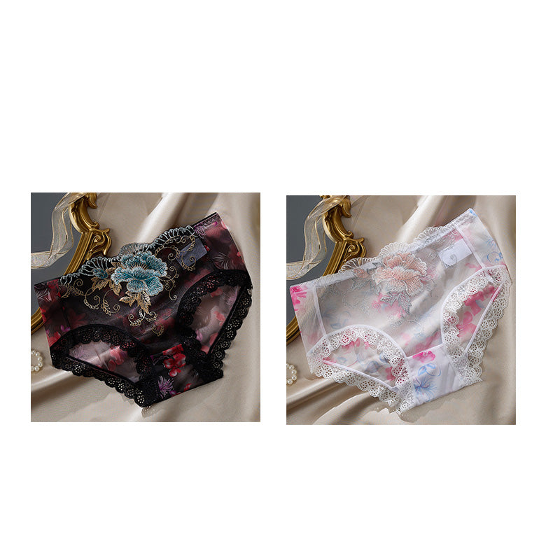 🔥2026 New Arrivals: 50% Off for a Limited Time!🔥Sheer Floral Lace Low-Rise Briefs