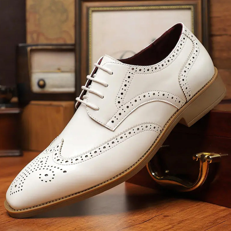 Men's Classic Wingtip Brogue Oxford Shoes