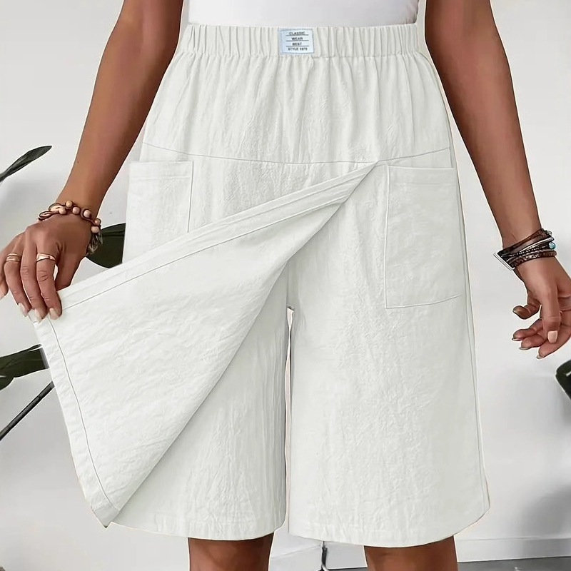 🔥2026 Newest Models-Women's Casual Elastic Waist Wrap Skort