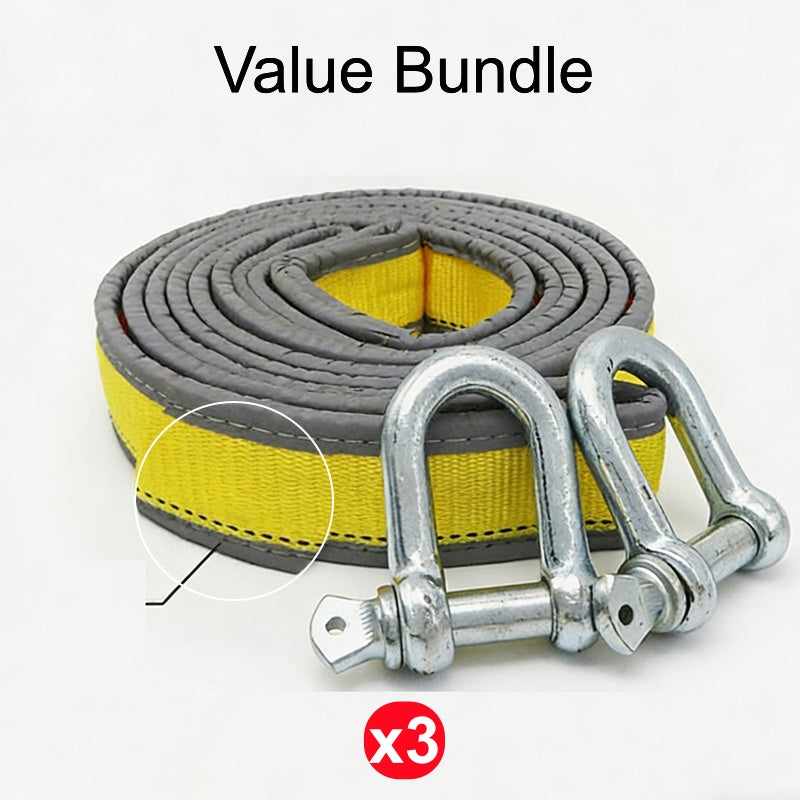 ⏳🔥LIMITED-TIME 50% OFF! 8-Ton Tow Rope with U-Shackle Hooks
