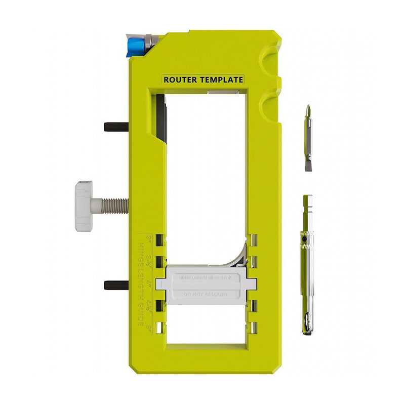 🔧 LIMITED-TIME 50% OFF! ✨ Door Hinge Jig Kit – Adjustable Template, Router Compatible, Professional Mortises 🛠️