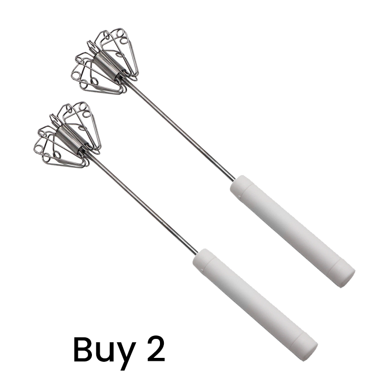 🥄🍳Last Day Promotion 50% OFF!🍰Stainless Steel Semi-Automatic Hand Egg Beater
