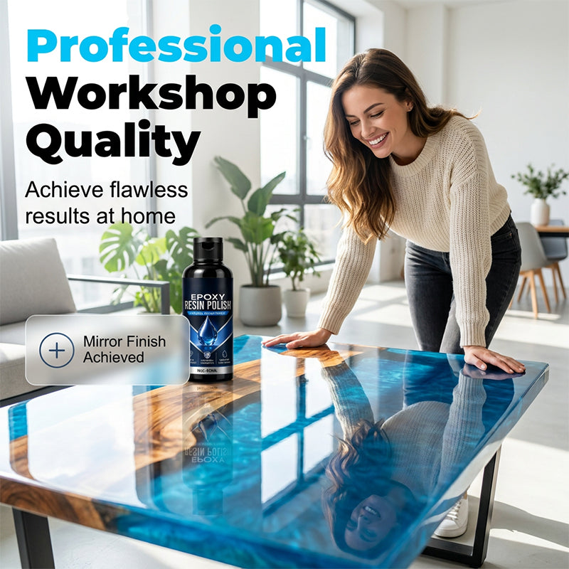 ✨ Flawless Final Step! High-Gloss Epoxy Resin Polish – Buffs to a Professional Shine