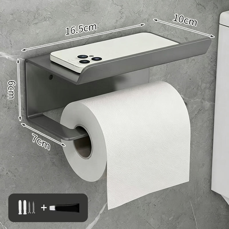 ⌛Limited-Time Offer-No Drill Carbon Steel Toilet Paper Holder