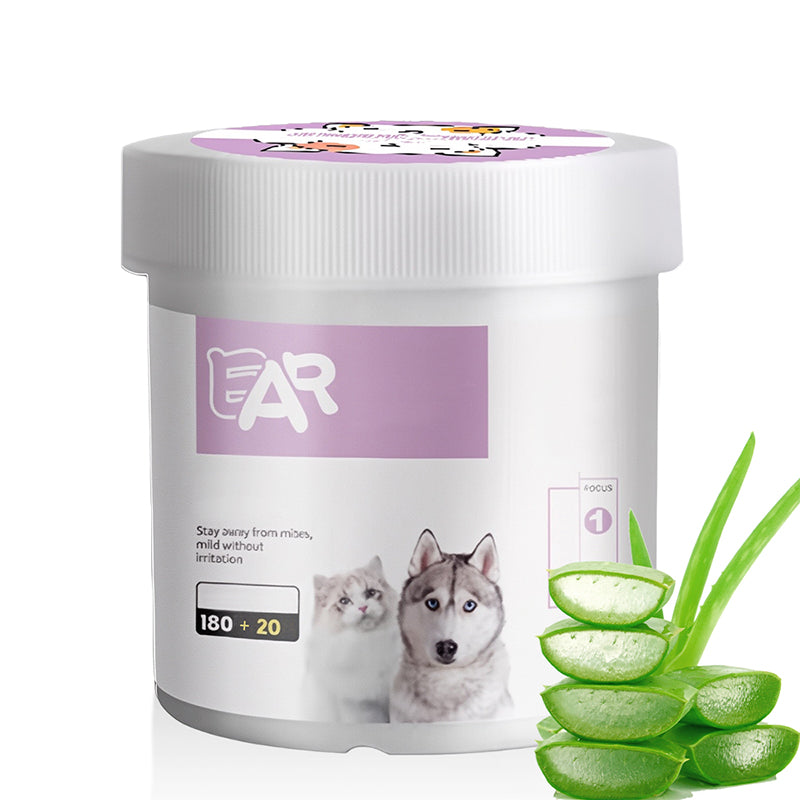 ✨️Surprise 50% Off!🐈🐕Keeping your furry friend clean matters!Natural Plant-Based Cleaning Wipes for Pet Eyes and Ears