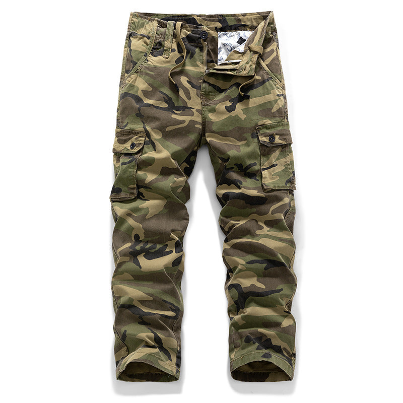 ๐ More Storage, Easy Movement | Men's Straight-Leg Utility Cargo Pants