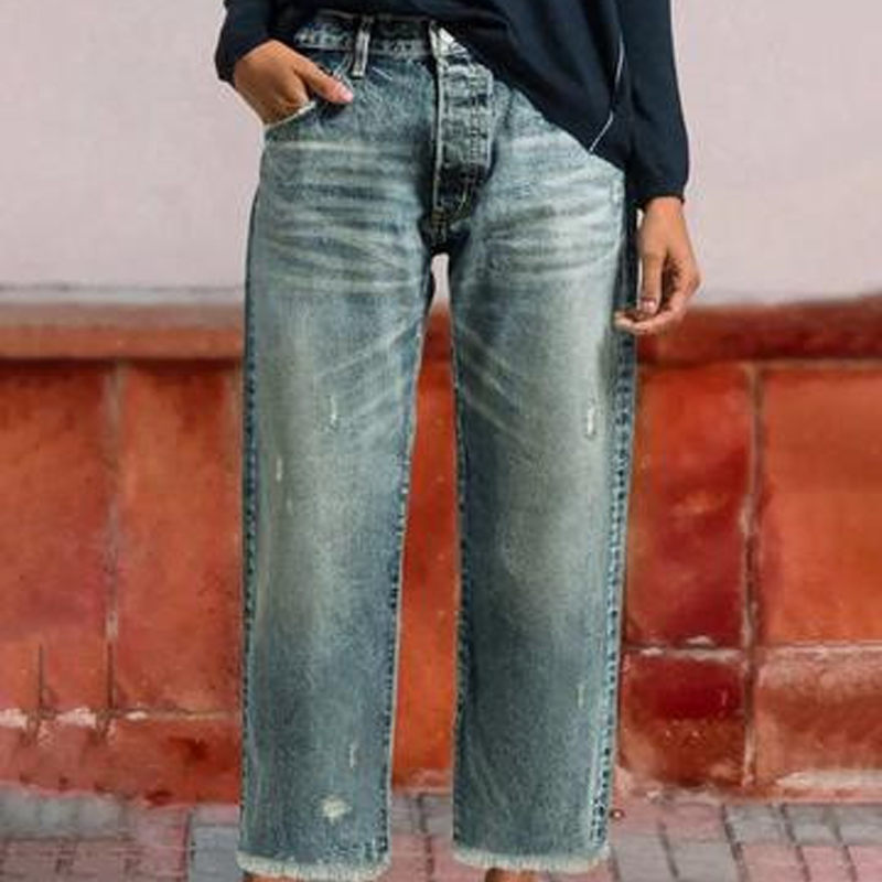 ๐ 2026 Sale โ Over 27,000 Sold! ๐ Retro Cropped Straight Jeans โ Timeless Vintage Vibes ๐ธ
