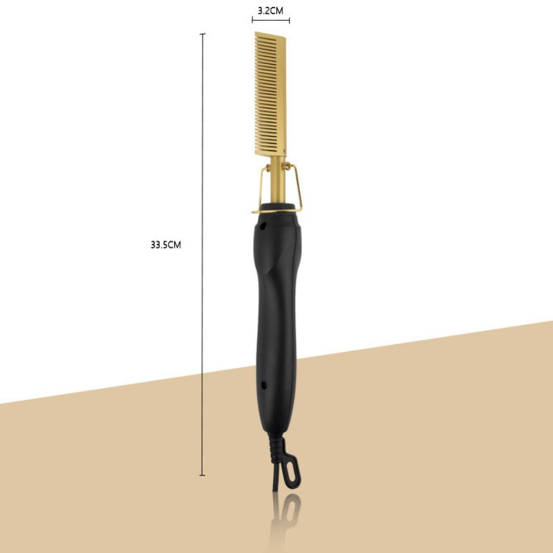 ✨️Amazing Discount on 🔥2026 New Arrival!🎁💇♀️Heats in 3 Seconds & Shapes in 5 Seconds!👱♀️Create Perfect Hairstyles Quickly!✨️Portable Electric Hair Straightening and Curling Comb