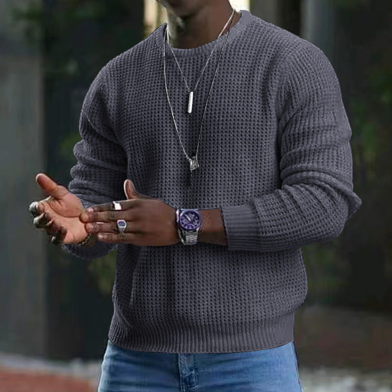 ✨The 2026 collection with 50% off 🎁JMIERR Men’s crew-neck jumpers – soft, relaxed jumpers, classic long-sleeved jumpers with ribbed hems
