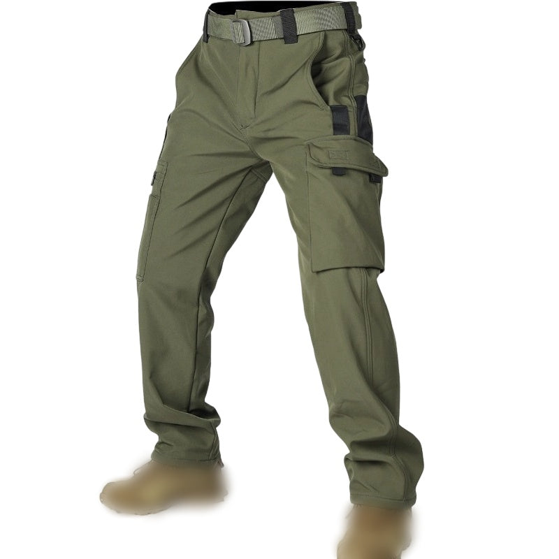 Men's Outdoor Warm Multi-Pocket Hiking Pants