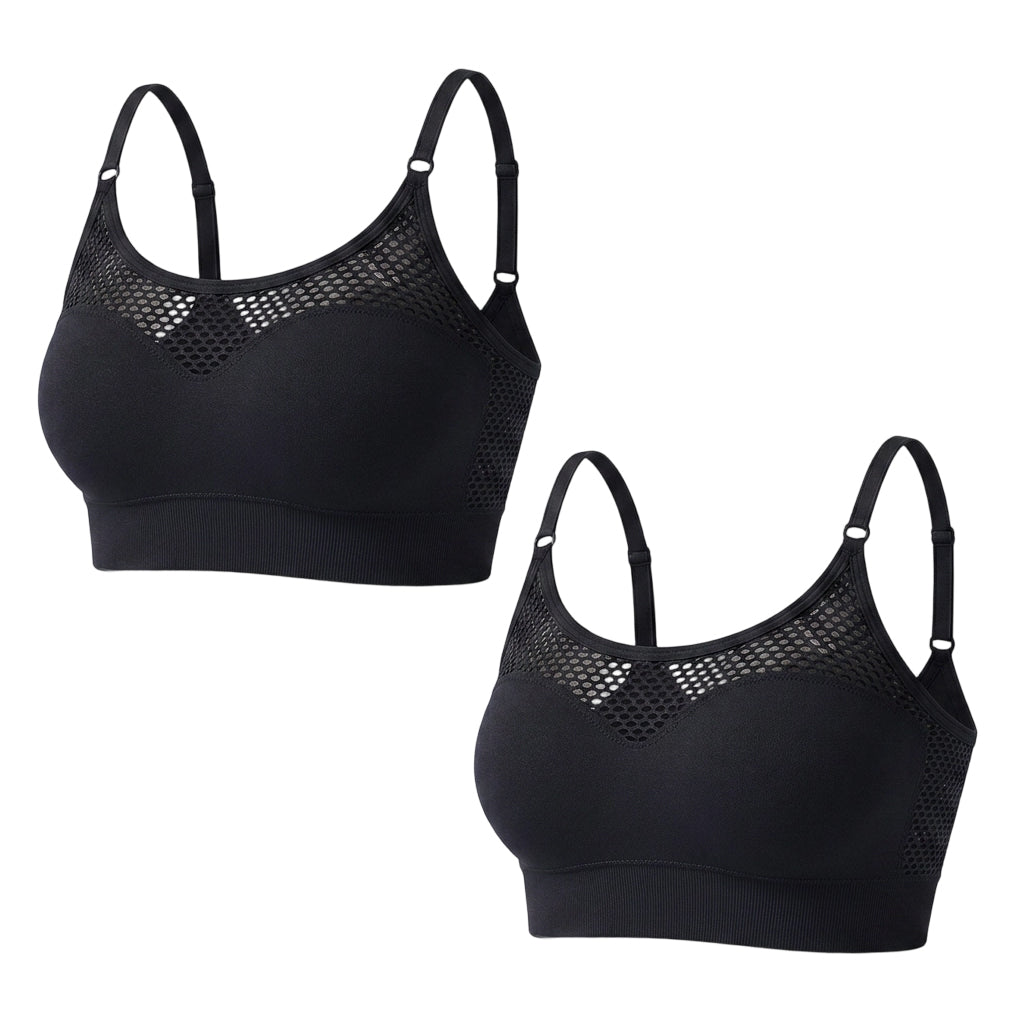 Must-Have๐ฅ๐โโ๏ธ Seamless High-Stretch Bra โ Medium Support & Cooling Ventilation for Yoga or Gym