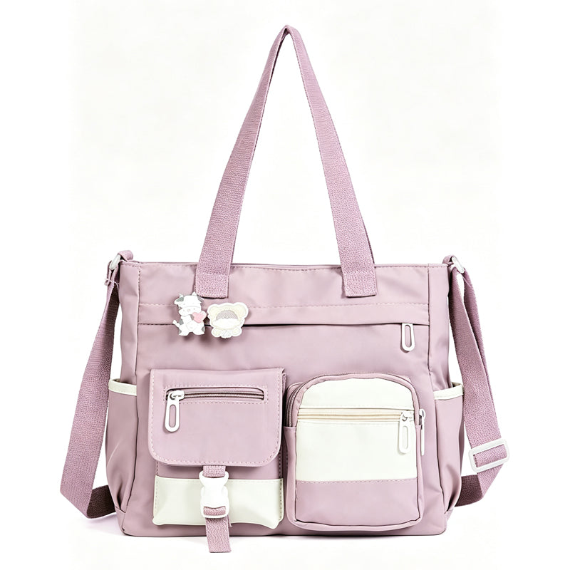 ๐ More Pockets, Less Searching | Large-Capacity Canvas Tote Bag