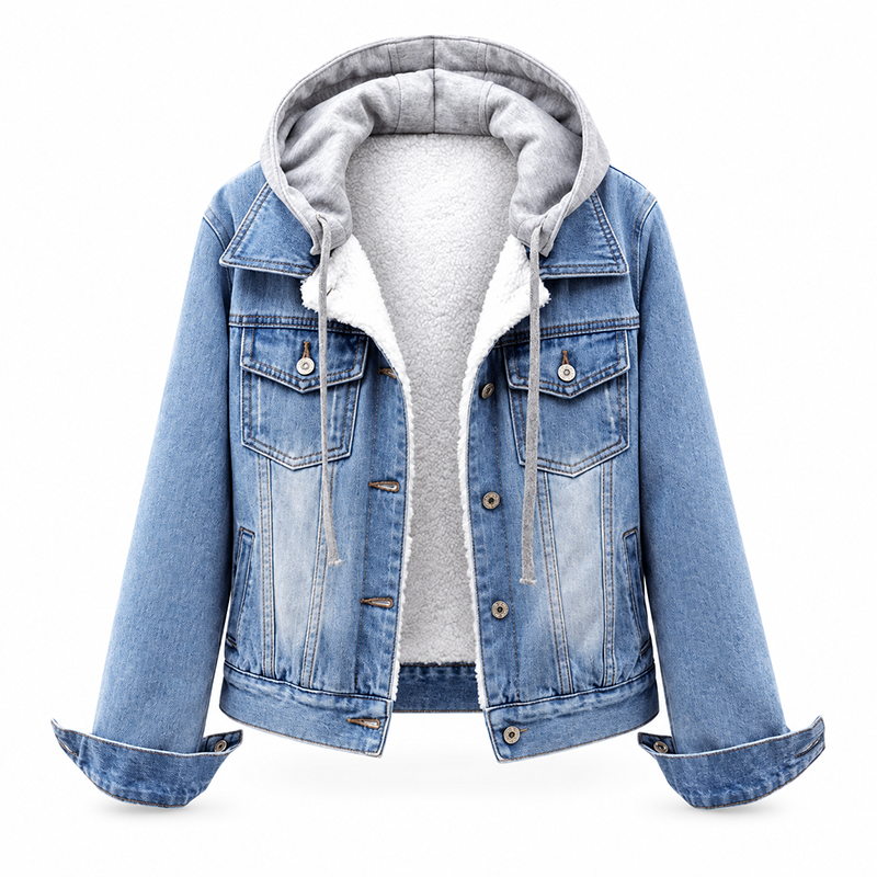 ๐ Two Ways to Wear Denim | Women's Layered Hooded Denim Jacket
