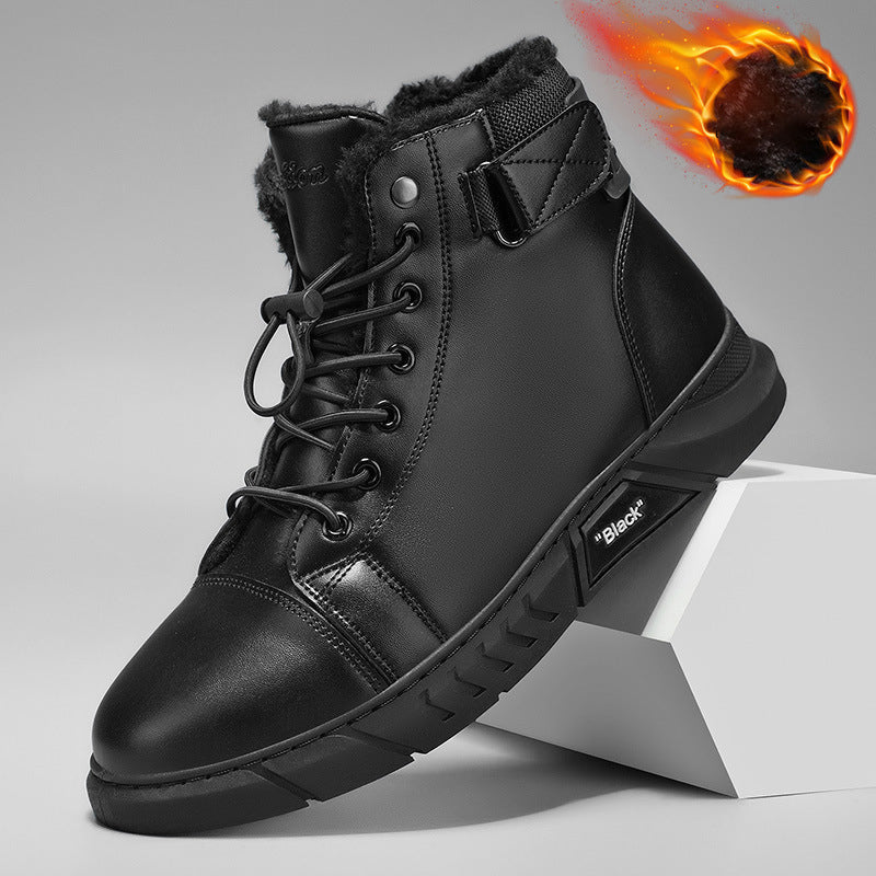 🥾 Built Tough for Everyday Wear | Men's Waterproof Genuine Leather Combat Boots