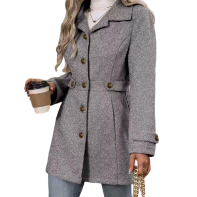 ๐ Tailored to Flatter | Women's Belted Single-Breasted Slim Coat