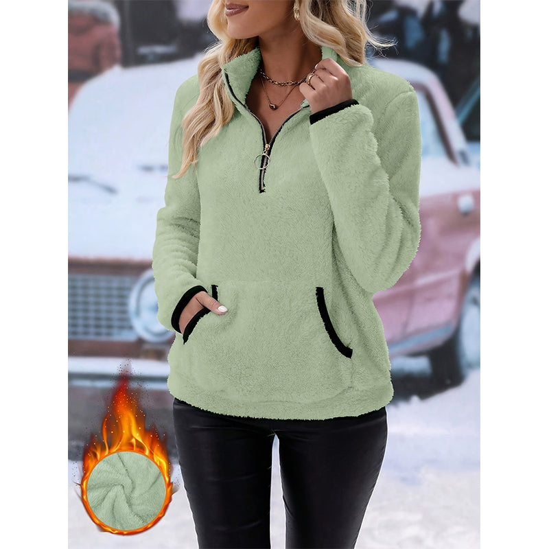 ๐โจWomen's Half-Zip Warm Plush Sweatshirtโจ๐๐ถ๐บ ๐ข๐ฏ๐บ 2 ๐ข๐ฏ๐ฅ ๐จ๐ฆ๐ต ๐ข๐ฏ ๐ฆ๐น๐ต๐ณ๐ข 8% ๐ฅ๐ช๐ด๐ค๐ฐ๐ถ๐ฏ๐ต