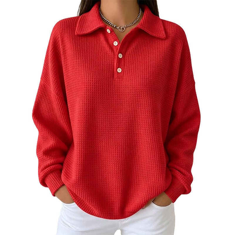 🍁Autumn Hot Sale 49% OFF🔥Women's Casual Waffle Knit Top