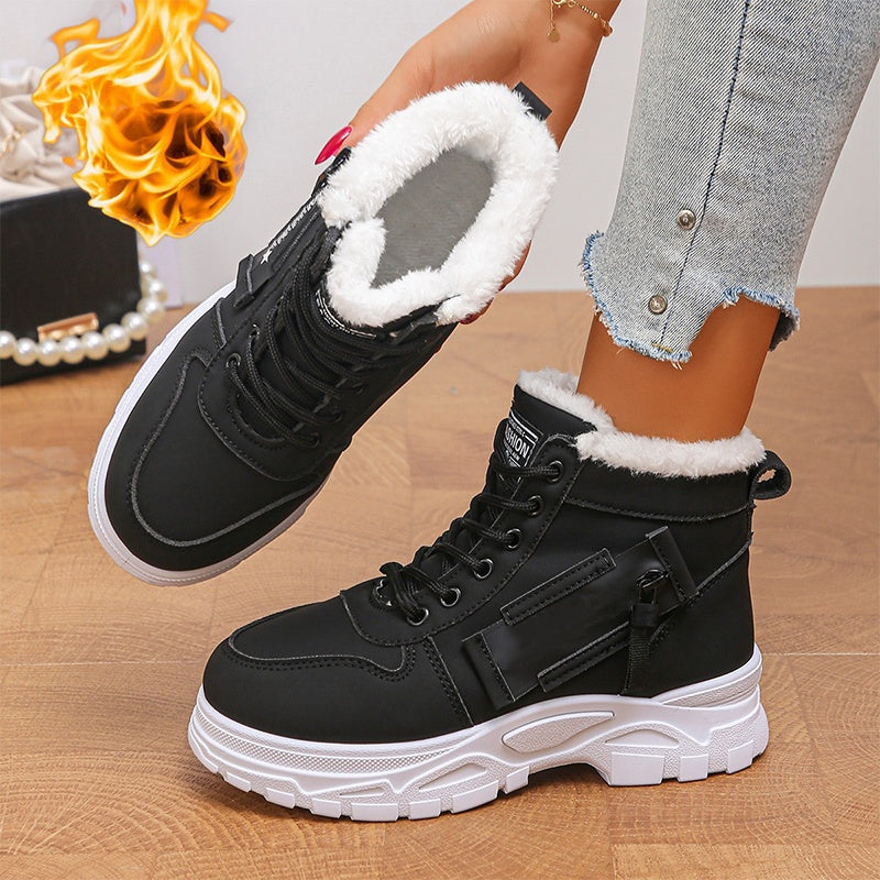Women's Winter Warm Plush-Lined Ankle Boots