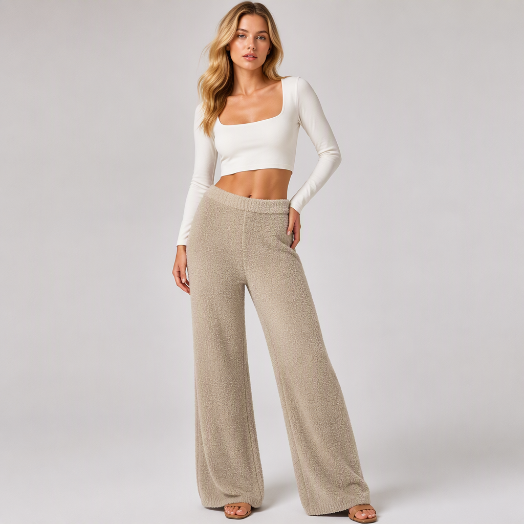 🔥 New Arrival – 50% OFF Now! 👖 Women's Cozy Soft Wide-Leg Pants ✨ ultra-soft fabric, loose wide leg, comfy casual trousers