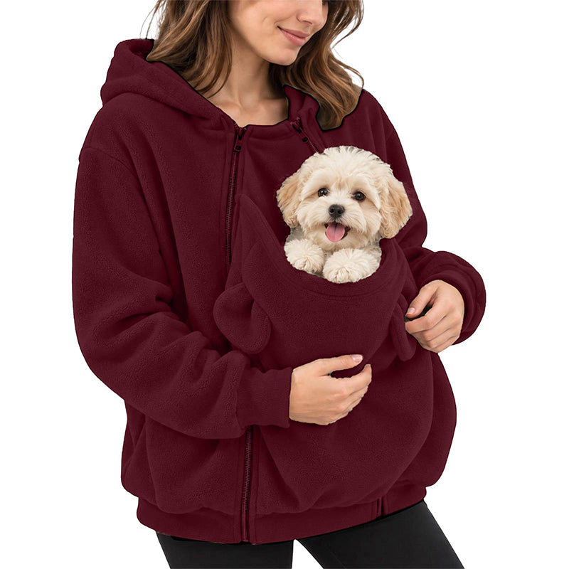Kangaroo Pouch Pet Carrier Hoodie
