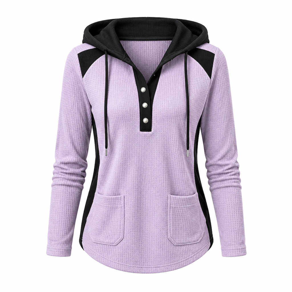 🧶 Soft Touch Comfort, Flattering Neckline | Women's Casual Knit V-Neck Sweatshirt