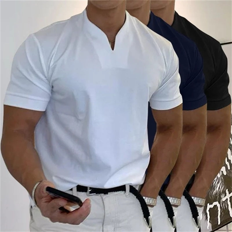 2023 Men Gentlemans Business Short Sleeve Fitness T-shirt(Buy 2 free shipping)