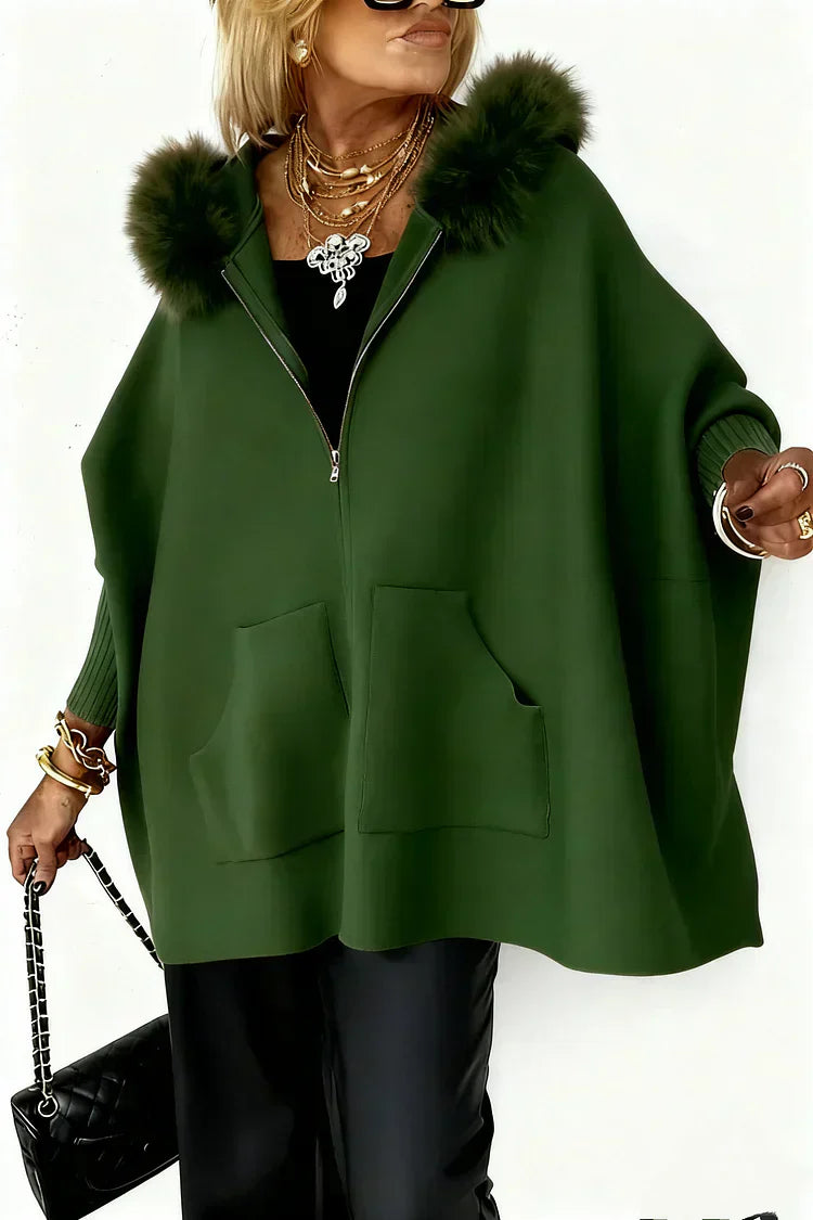 🔥LAST DAY SALE 60% OFF!!💥🎁Women Fur Collar Solid Color Casual Jacket