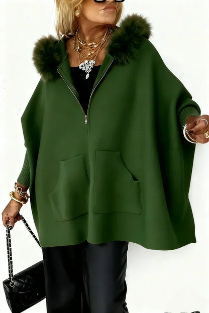 🔥LAST DAY SALE 60% OFF!!💥🎁Women Fur Collar Solid Color Casual Jacket