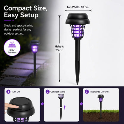 ✨Summer Limited-Time Offer & Limited-Time 50% Off✨🚫🦟Solar Mosquito Zapper Lamp Stake