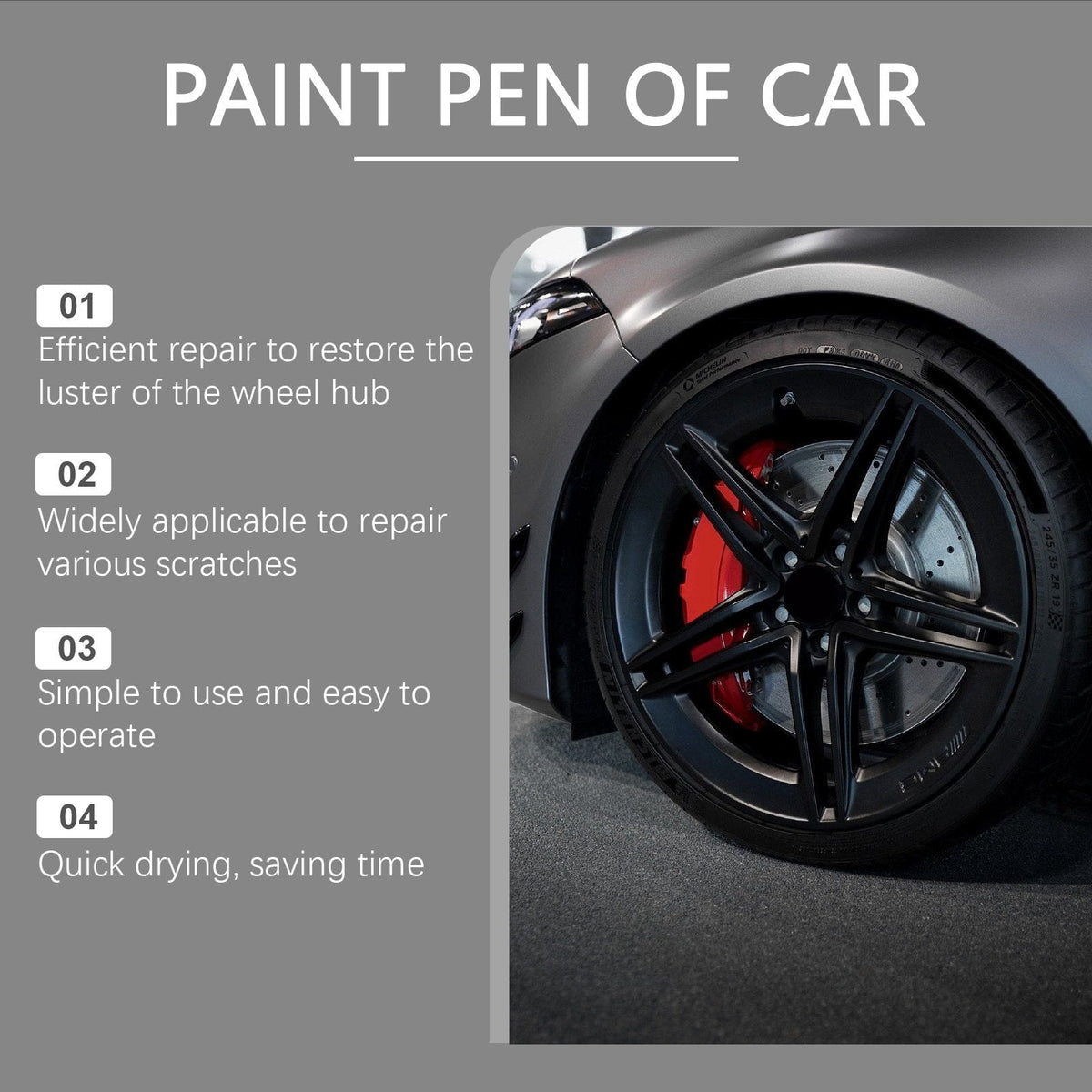 ✨ 50% OFF NOW! 🚗 Magic Car Scratch Repair Pen – Fix Rim Scratches in Minutes – Permanent & No-Drip Formula 🛠️