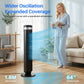 【New】Tower Fan for Bedroom, 28dB Silent Standing Fan with 12H Timer, Smart Auto Mode, 64° Oscillating Bladeless Cooling Fan for Home Office