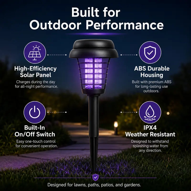 ✨Summer Limited-Time Offer & Limited-Time 50% Off✨🚫🦟Solar Mosquito Zapper Lamp Stake