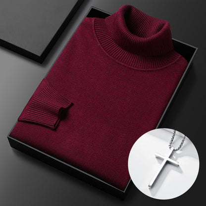 ⏳ 2026 Hot Sale!  ⏰Men's Solid Color Premium Turtleneck Sweater👔