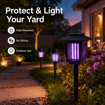 ✨Summer Limited-Time Offer & Limited-Time 50% Off✨🚫🦟Solar Mosquito Zapper Lamp Stake