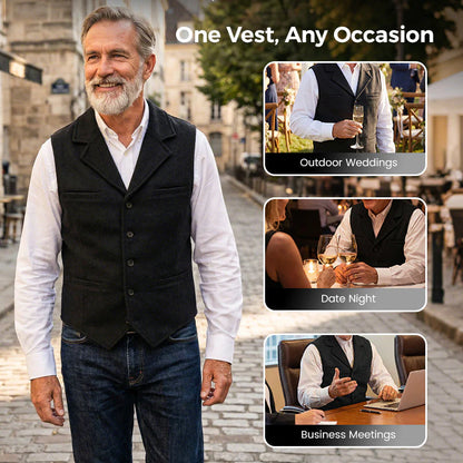🔖 50% OFF! 🔥 Men's Slim Fit Casual Vest 👕💥