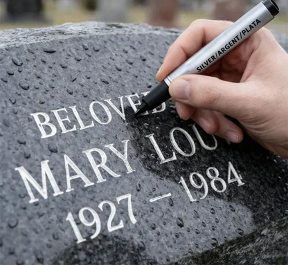 🐦Golden Tombstone Marker Pen for Restoring Faded Grave Inscriptions