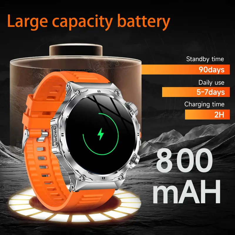 🎁New arrival 49% OFF💥⌚1.52" HD smartwatch for men – Phone calls and music control – Multiple sports modes – IP68 waterproof – Long battery life