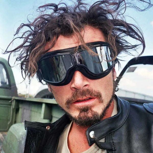 🏍️ 50% off! Vintage motorcycle goggles—with UV protection, anti-fog features, and an adjustable head strap!