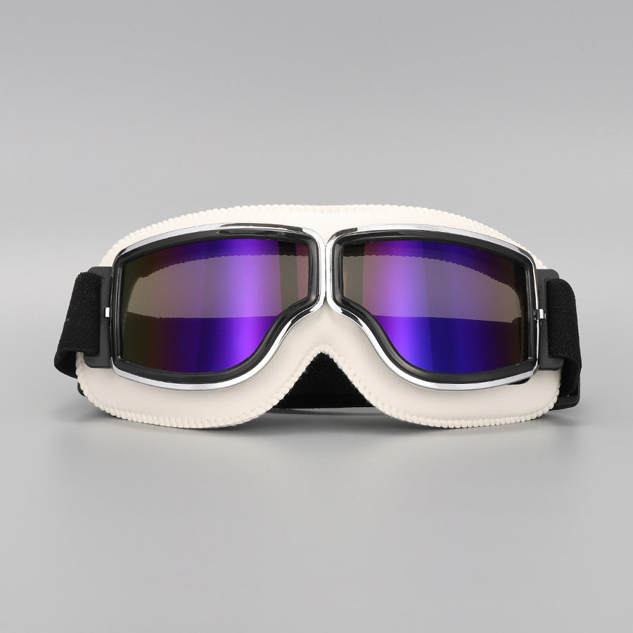 🏍️ 50% off! Vintage motorcycle goggles—with UV protection, anti-fog features, and an adjustable head strap!