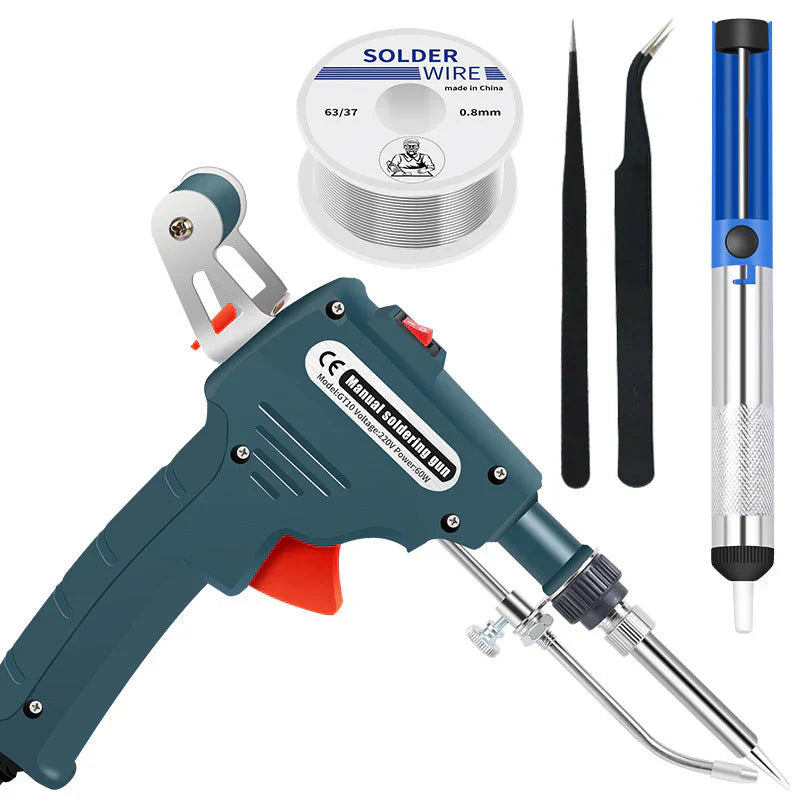 🔥Soldering Iron Kit Corded Solder Iron Internal Heat Electric Welding Tool with Welding Wire for Circuit Board Computer Electronic Repair