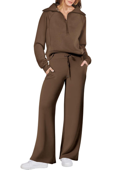 💝LAST DAY SALE 50% OFF!!⚡🎀Women's 2 Piece Casual Outfits Sweatsuit Set