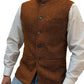 🔥Limited-time offer-Men's Herringbone Waistcoat with Stand Collar