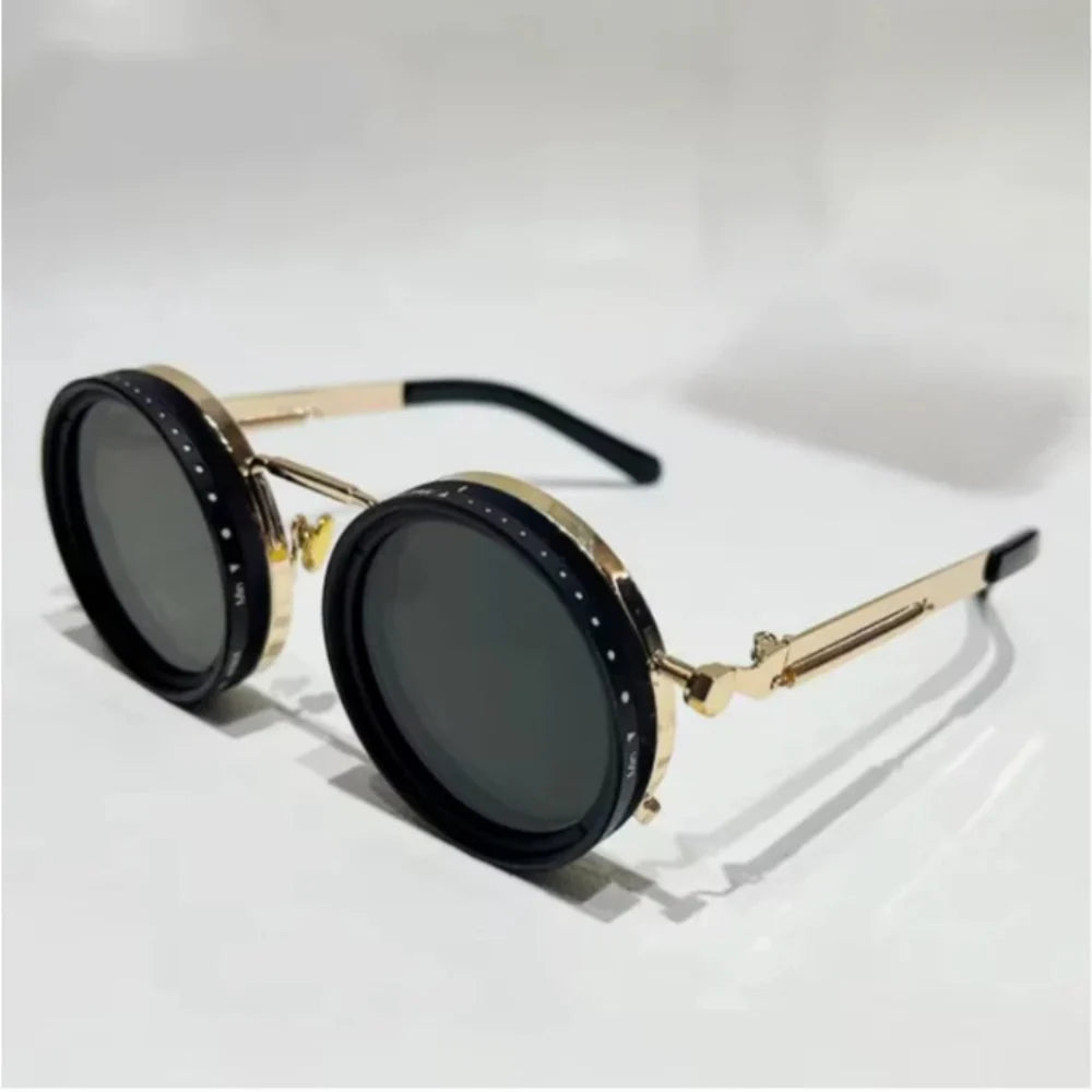 🕶️ 50% OFF NOW! 🌞 Adjustable Tint Polarized Round Sunglasses – UV400 Protection, Lightweight & Scratch-Resistant ✨