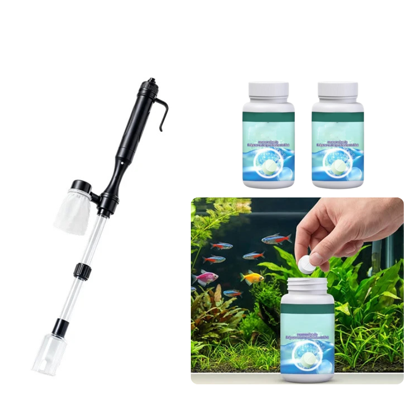 ⏳ LAST DAY 50% OFF! 🔥 Electric Aquarium Gravel Cleaner – Powerful Siphon, Hands-Free Operation & Crystal-Clear Tank Water ✨