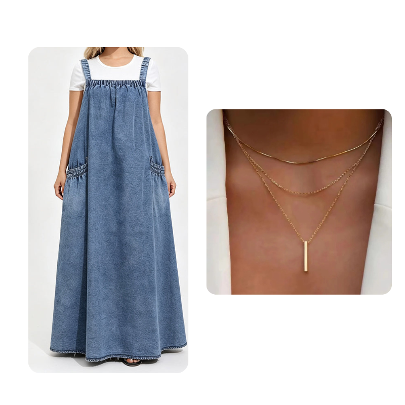 👗✨Women's Oversized Casual Denim Suspender Maxi Dress✨𝘉𝘶𝘺 𝘢𝘯𝘺 2 𝘢𝘯𝘥 𝘨𝘦𝘵 𝘢𝘯 𝘦𝘹𝘵𝘳𝘢 8% 𝘥𝘪𝘴𝘤𝘰𝘶𝘯𝘵