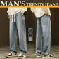 💎 52% OFF! 💎 Men's Loose Straight Jeans – Breathable, Relaxed Fit & Effortless Summer Style 👖