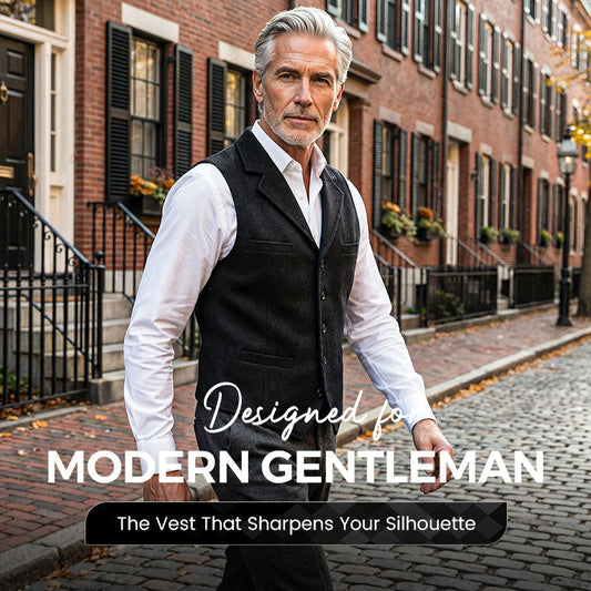 🔥Hot Sale Deals-Men's Slim Fit Casual Business Vest