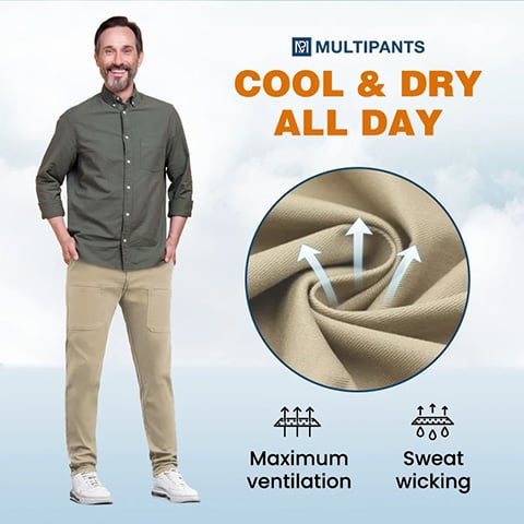 🥰 MultiPants – High Stretch Multi-pocket Durable Cargo Pants